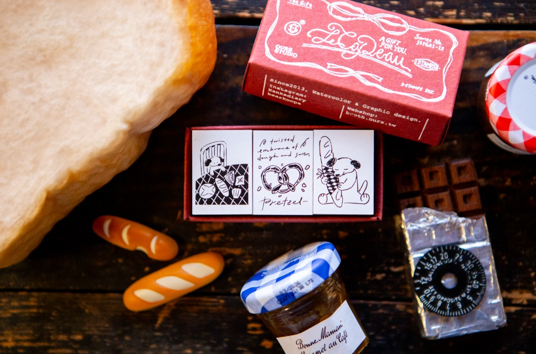 OURS Studio Rubber Stamps - The Gift Bakery Series