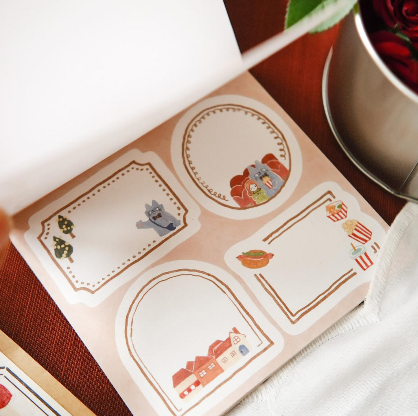 Teayou Frame Notepad Stickers - Neko Boyfriend Vol. 2