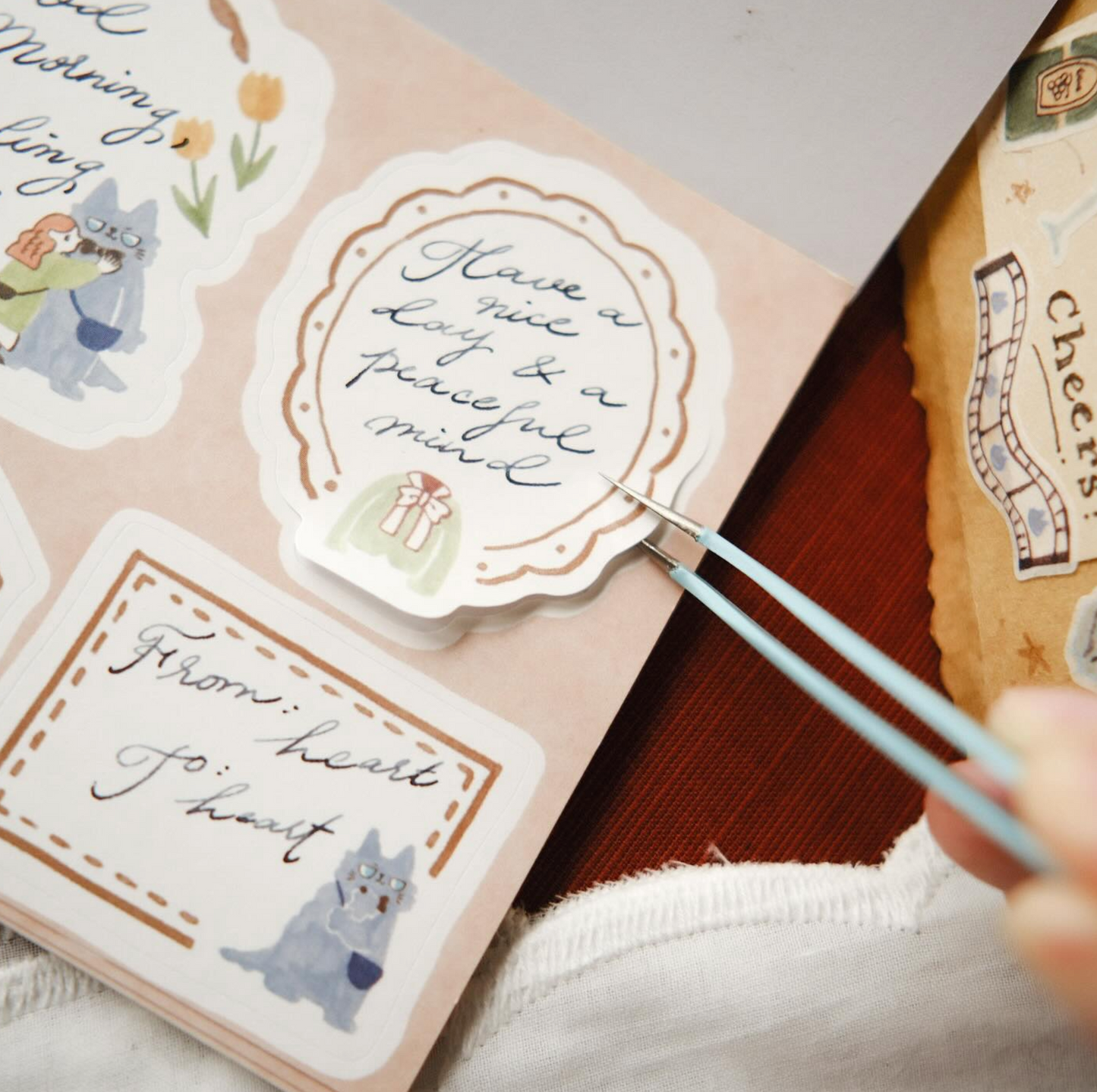 Teayou Frame Notepad Stickers - Neko Boyfriend Vol. 2