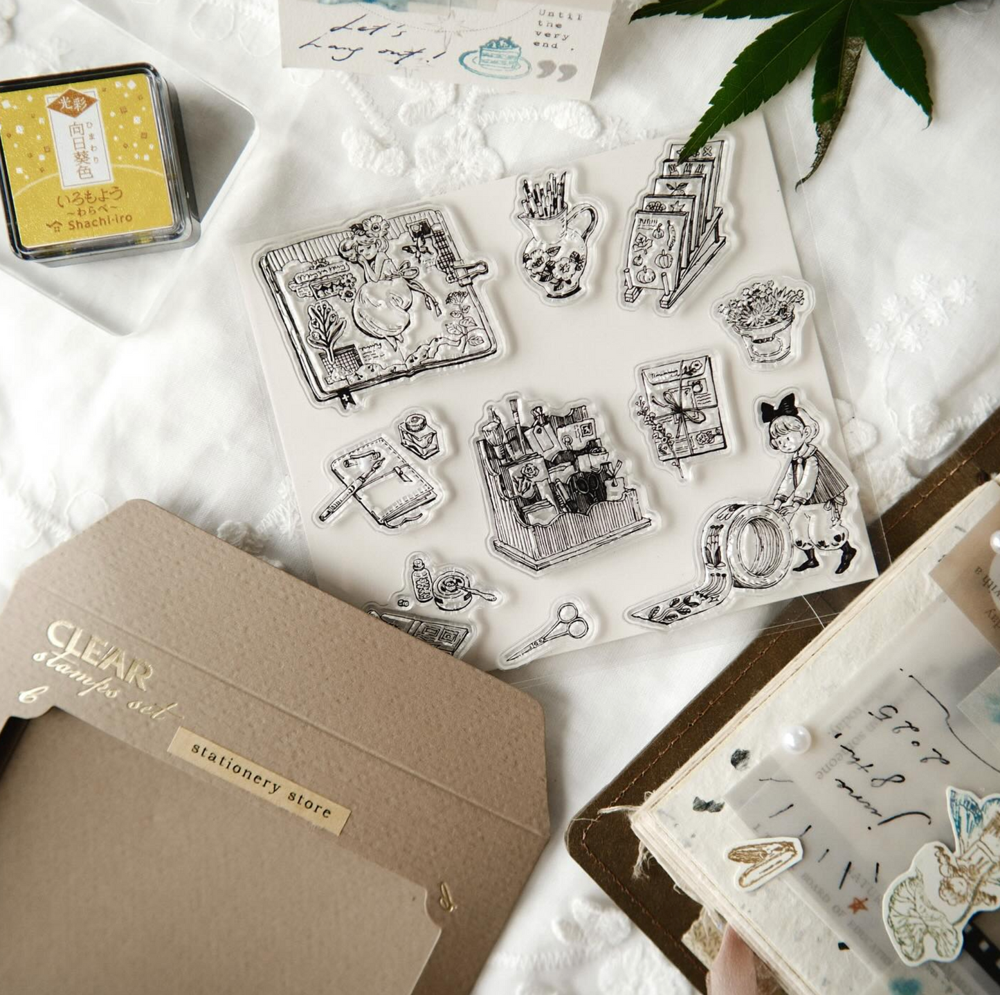 Teayou Crystal seal Clear Stamp Set