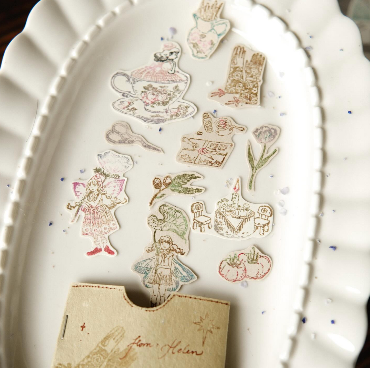 Teayou Crystal seal Clear Stamp Set