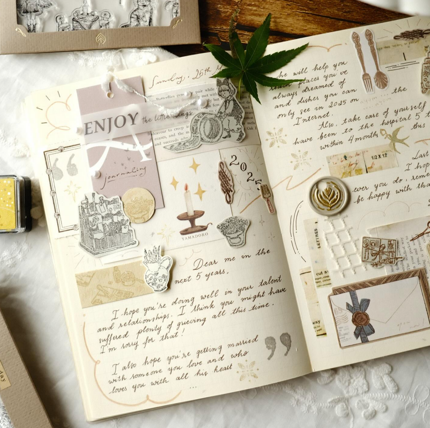 Teayou Crystal seal Clear Stamp Set