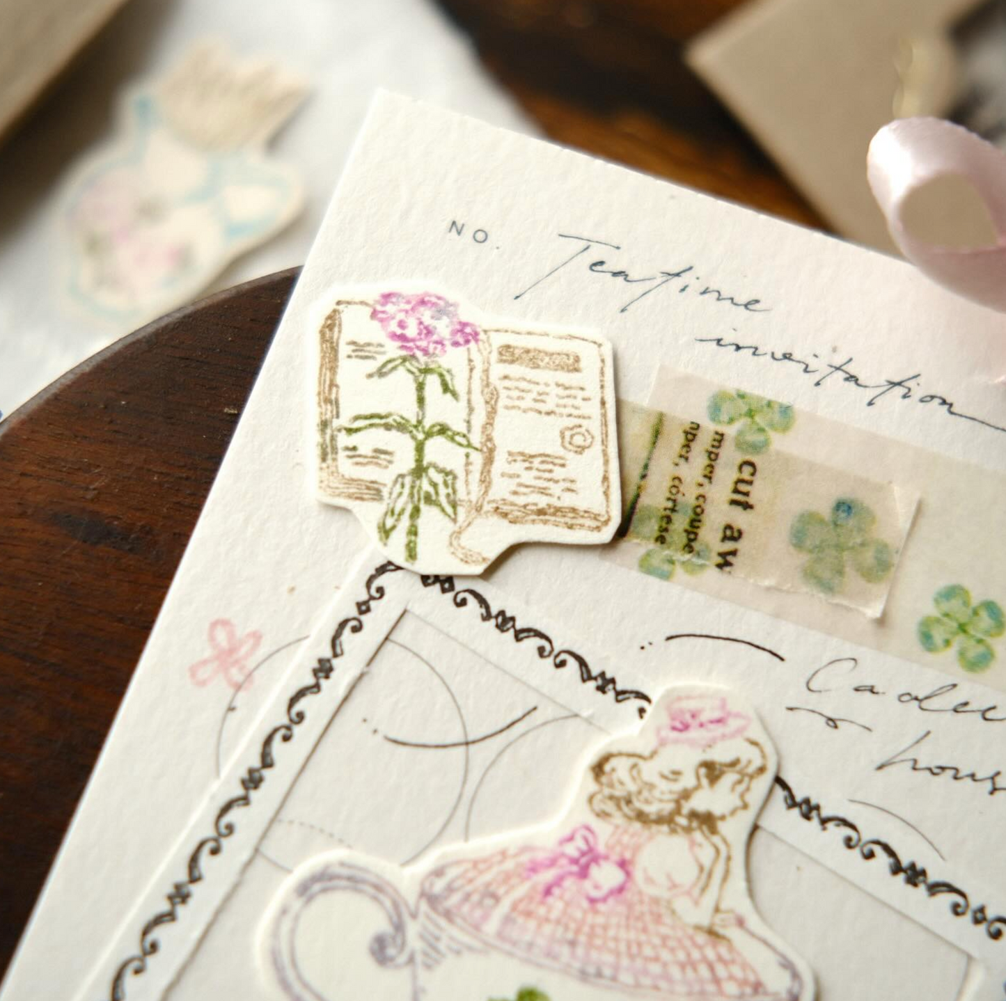 Teayou Crystal seal Clear Stamp Set