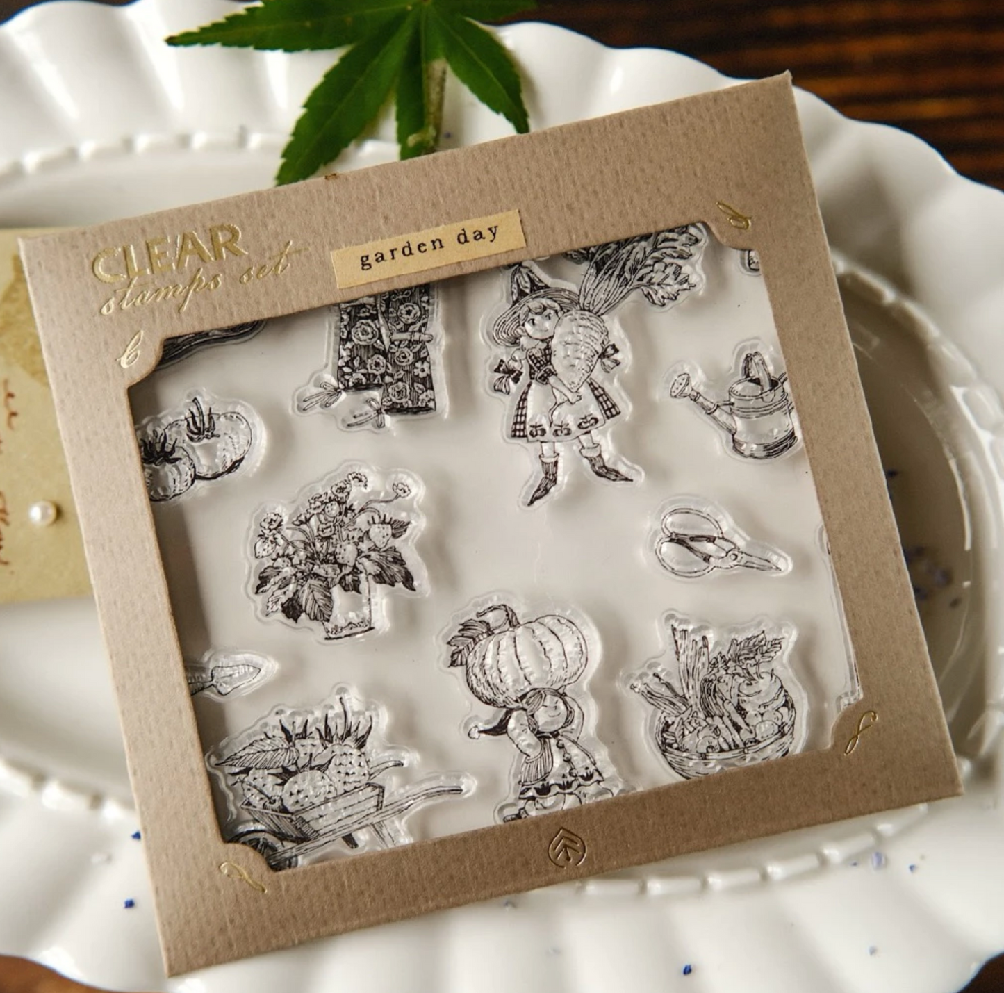 Teayou Crystal seal Clear Stamp Set