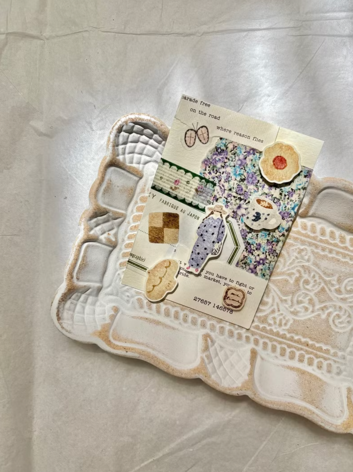 Pion Die-cut Washi Tape - Afternoon Tea