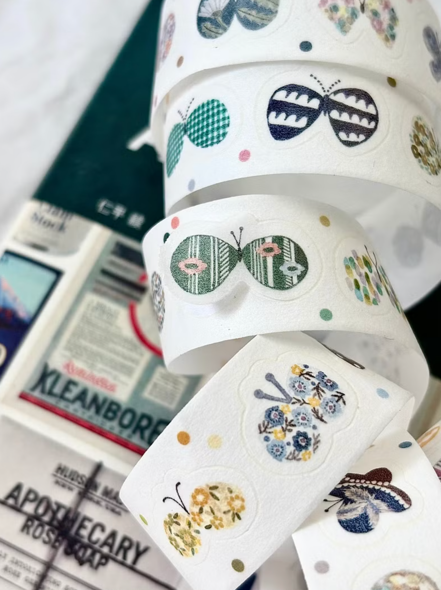 Pion Die-cut Washi Tape - Butterfly