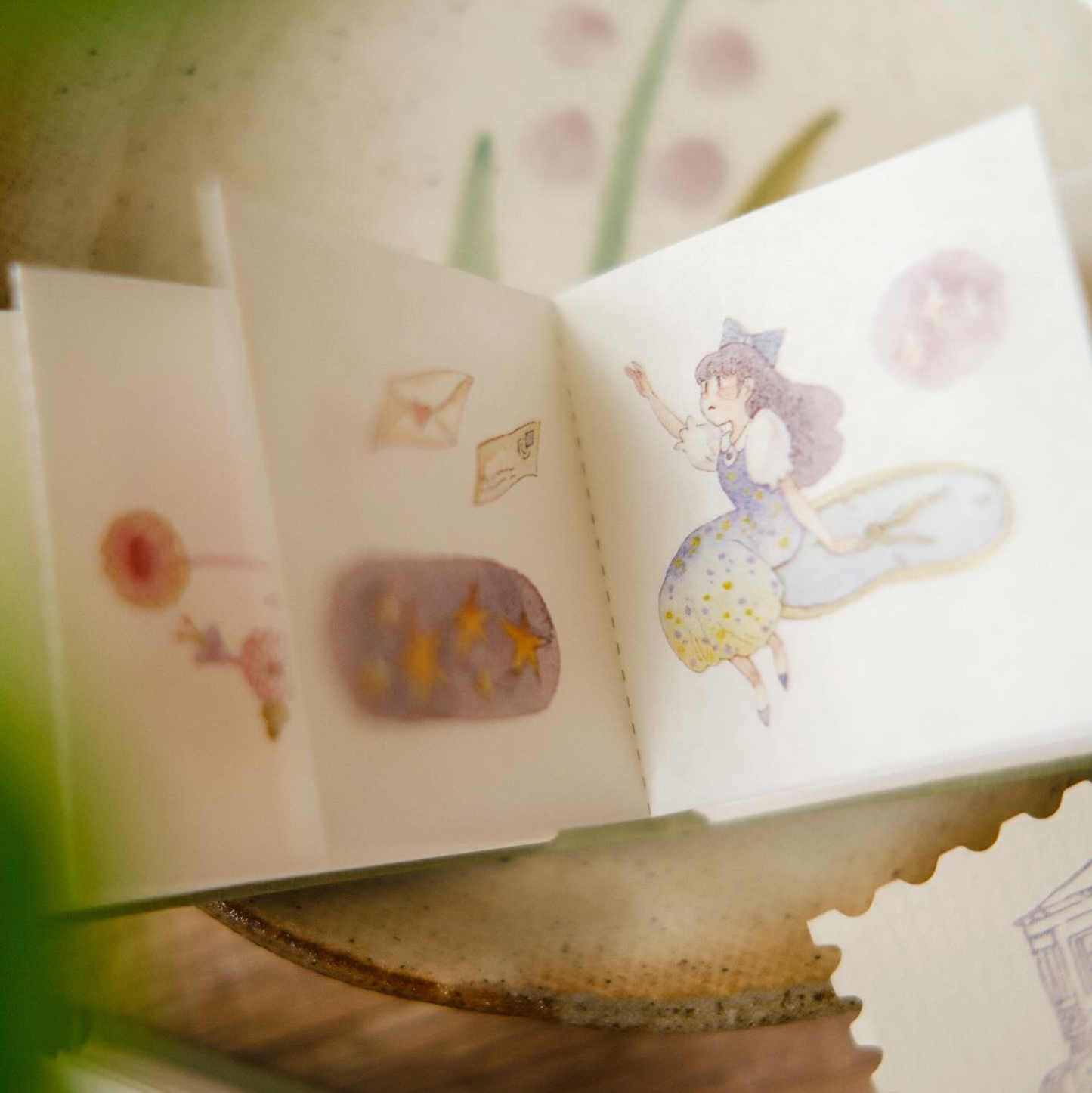 Teayou Kiss Cut Sticker Book - The Wandering Garden