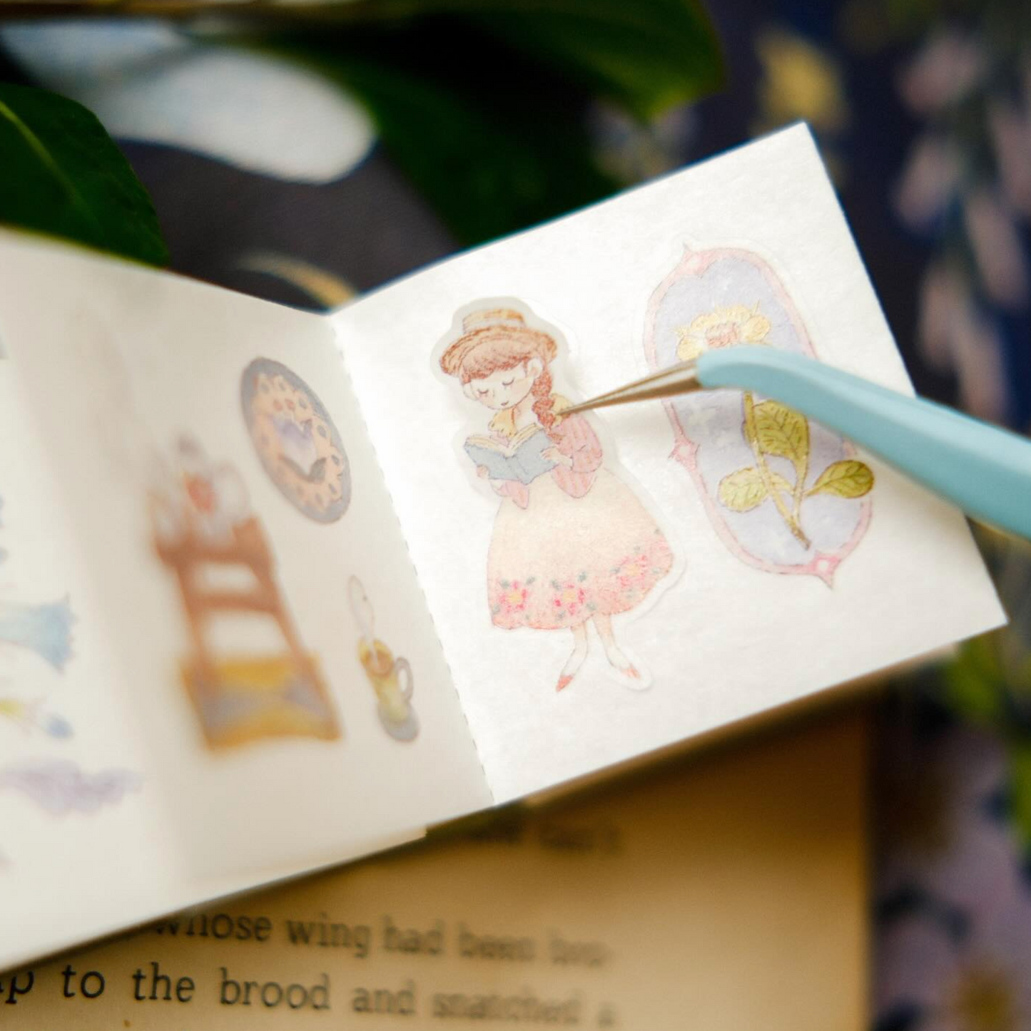 Teayou Kiss Cut Sticker Book - The Wandering Garden