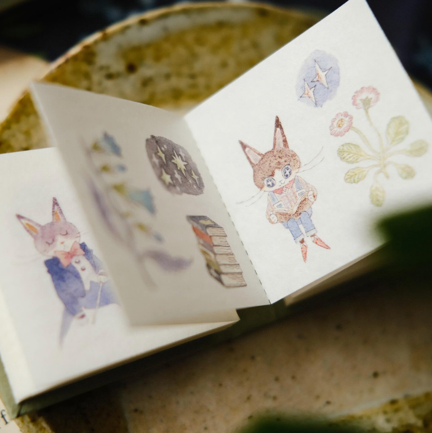 Teayou Kiss Cut Sticker Book - The Wandering Garden