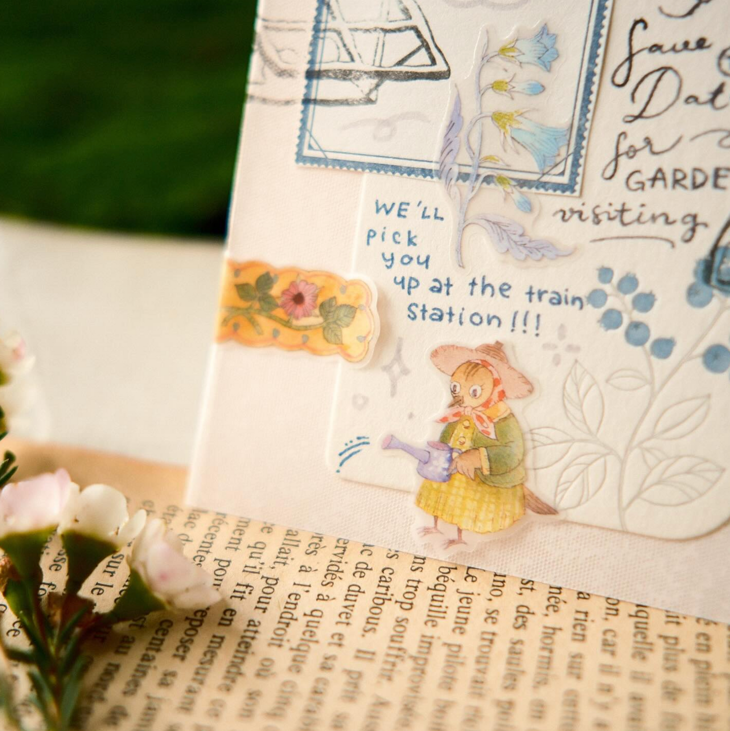 Teayou Kiss Cut Sticker Book - The Wandering Garden