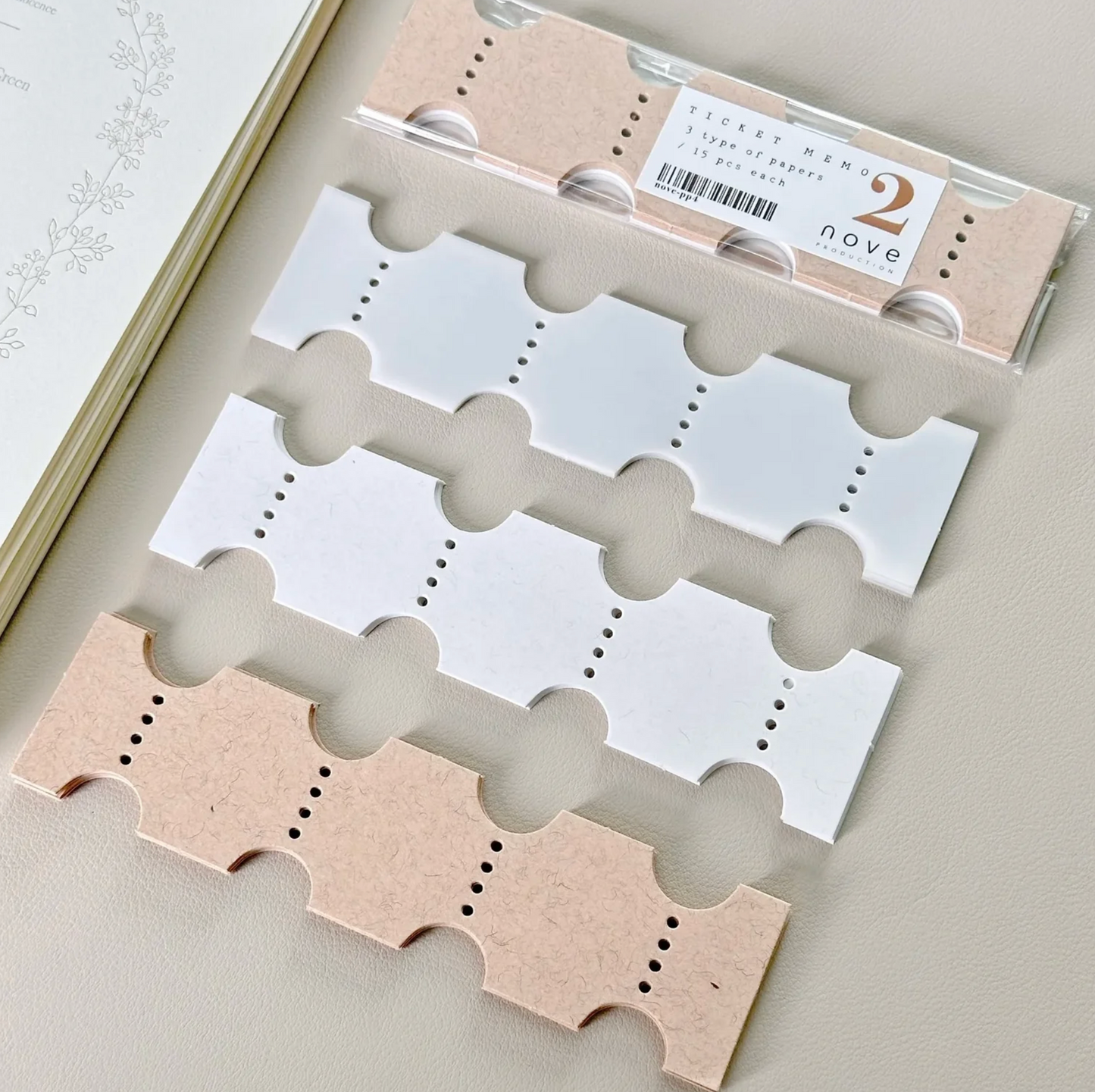 Nove Ticket Memo Sheets - Jourt'aime