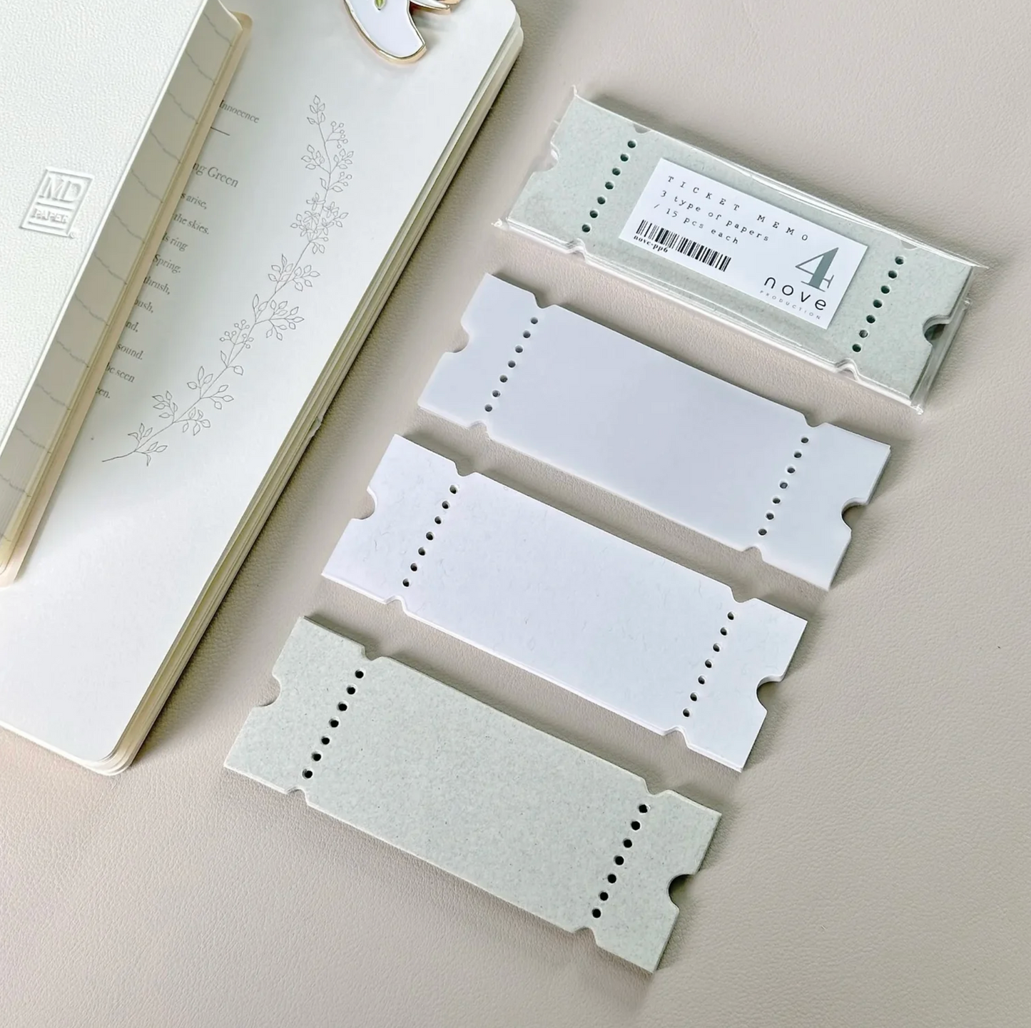 Nove Ticket Memo Sheets - Jourt'aime