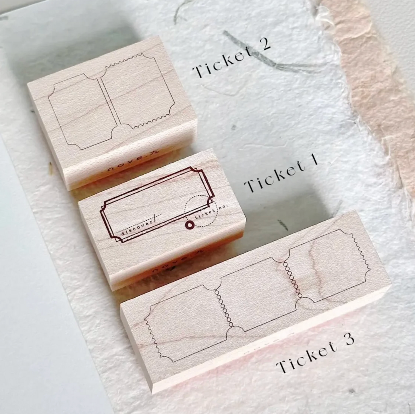 Nove Jourt'aime 2 Rubber Stamps