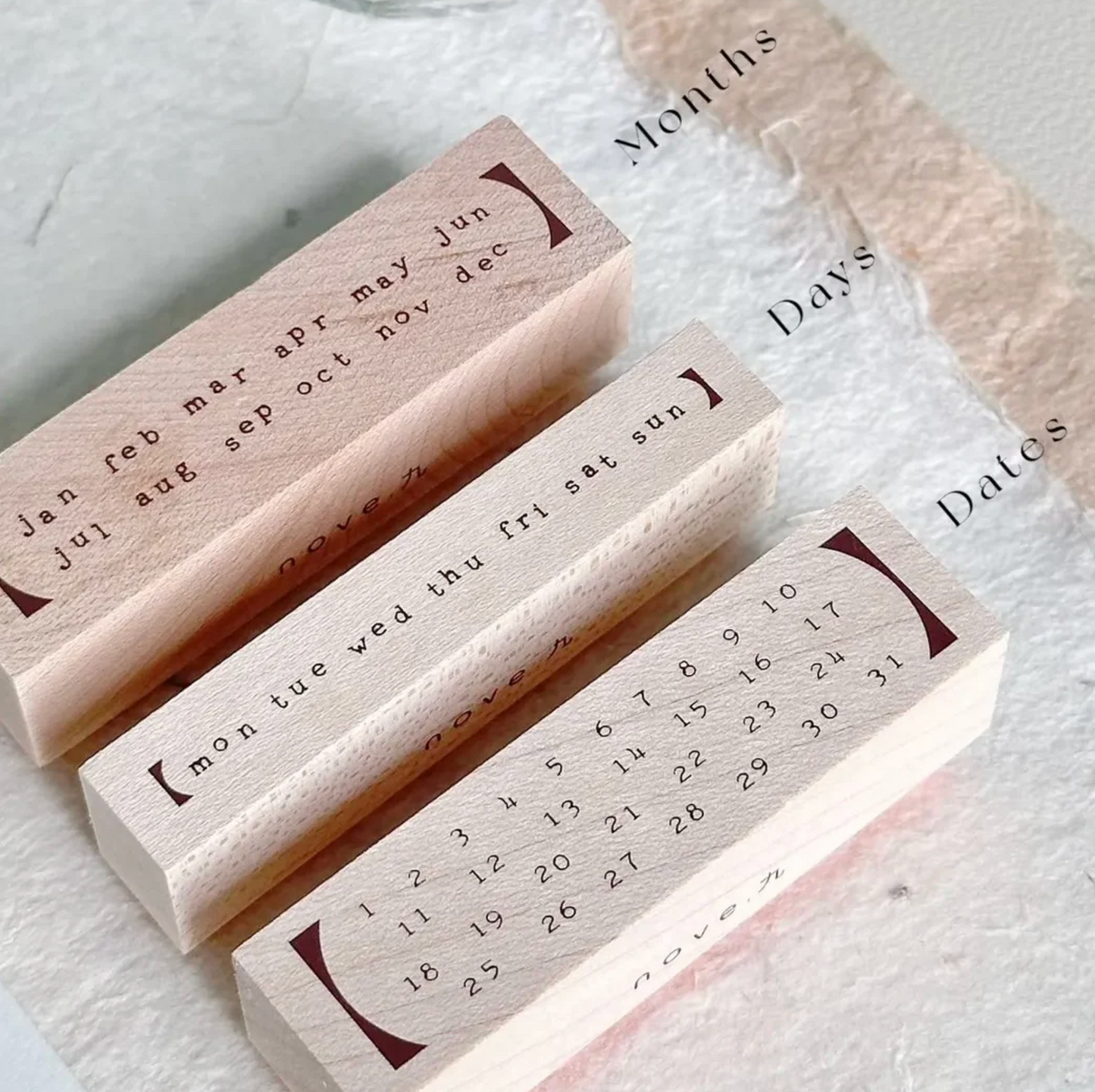 Nove Jourt'aime 2 Rubber Stamps