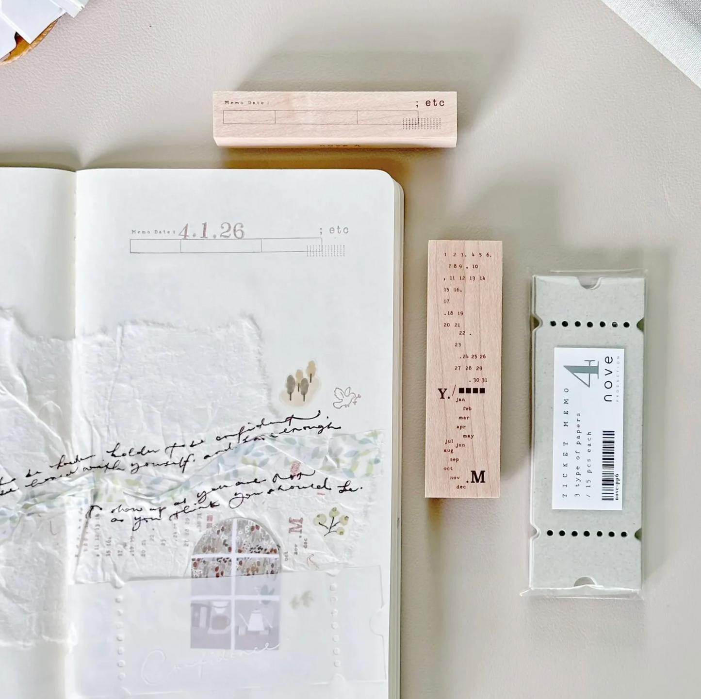 Nove Jourt'aime 2 Rubber Stamps