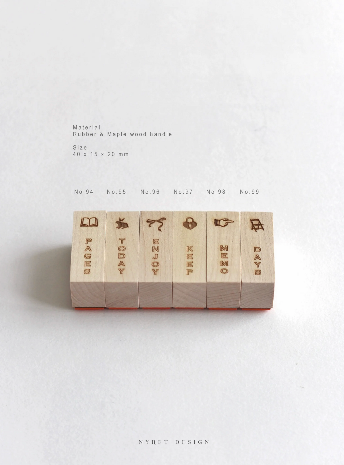 Nyret Rubber Stamps -  Vol 14 Words for days