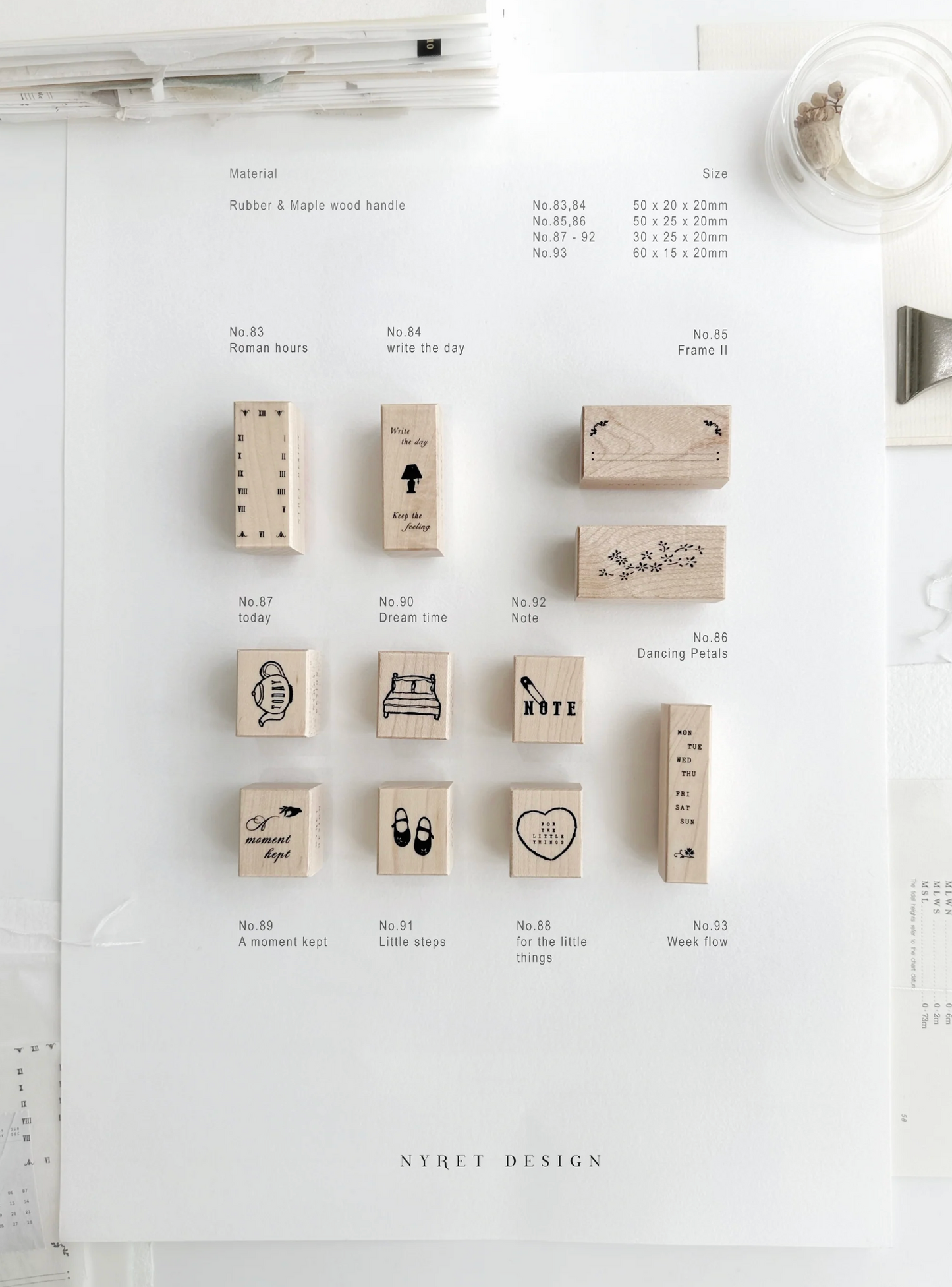 Nyret Rubber Stamps -  Vol 13 Little Things