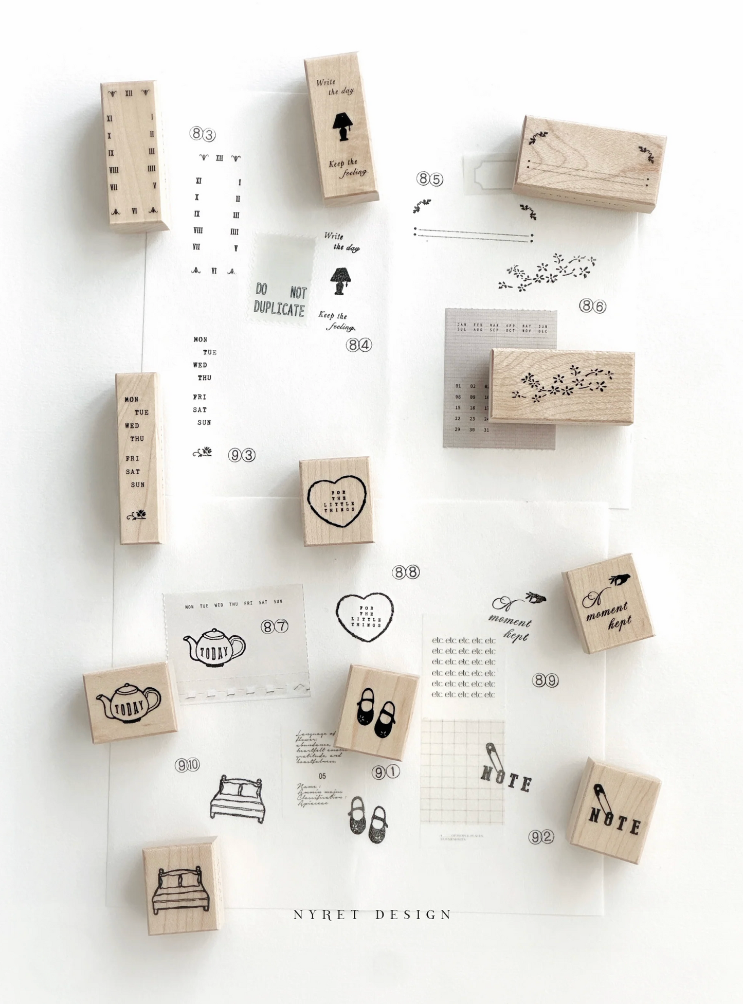 Nyret Rubber Stamps -  Vol 13 Little Things