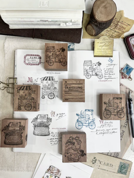 Black Milk Project Rubber Stamp - Traveling Stationer Series