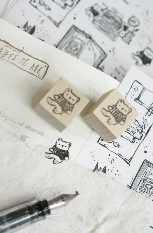 Black Milk Project Rubber Stamp - Pages of Me Mini Bear