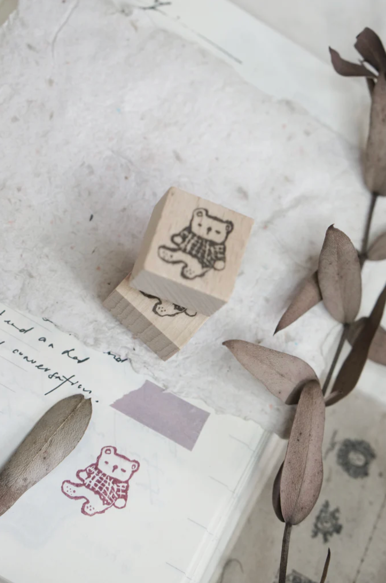 Black Milk Project Rubber Stamp - Pages of Me Mini Bear