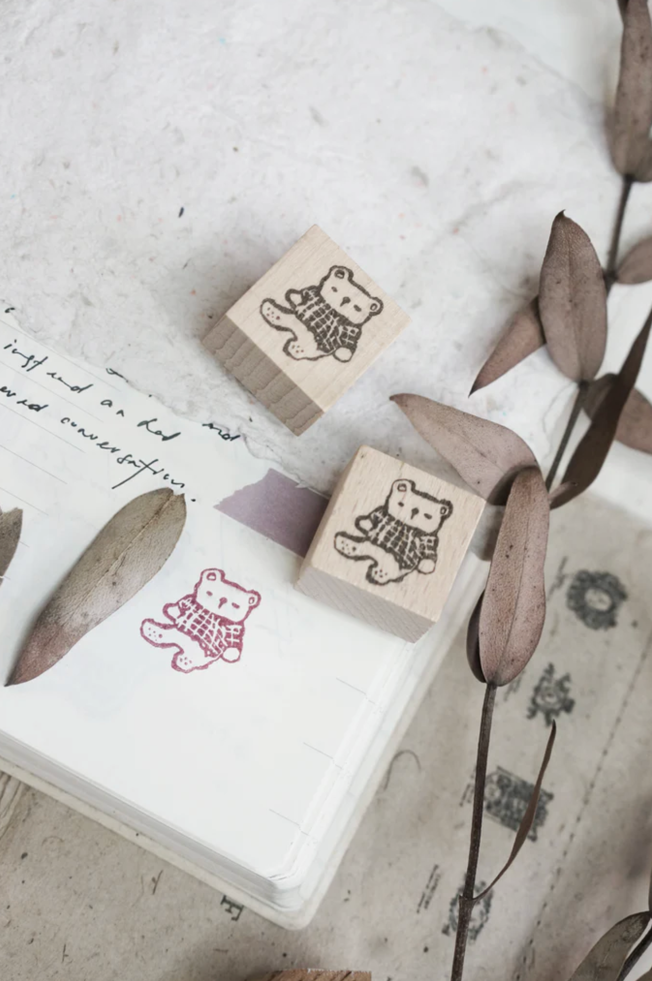 Black Milk Project Rubber Stamp - Pages of Me Mini Bear