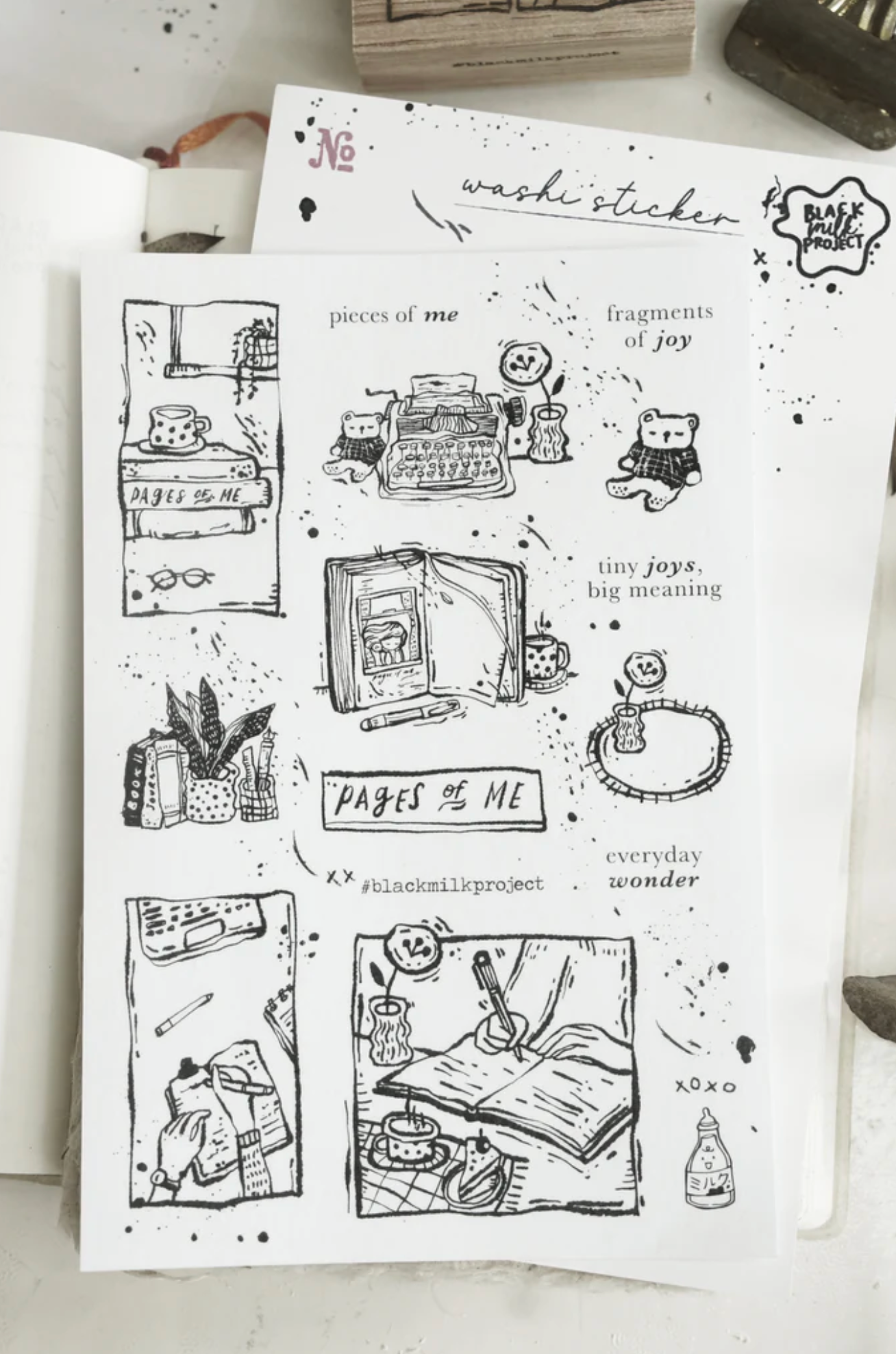 Black Milk Project Washi sticker - Pages of Me