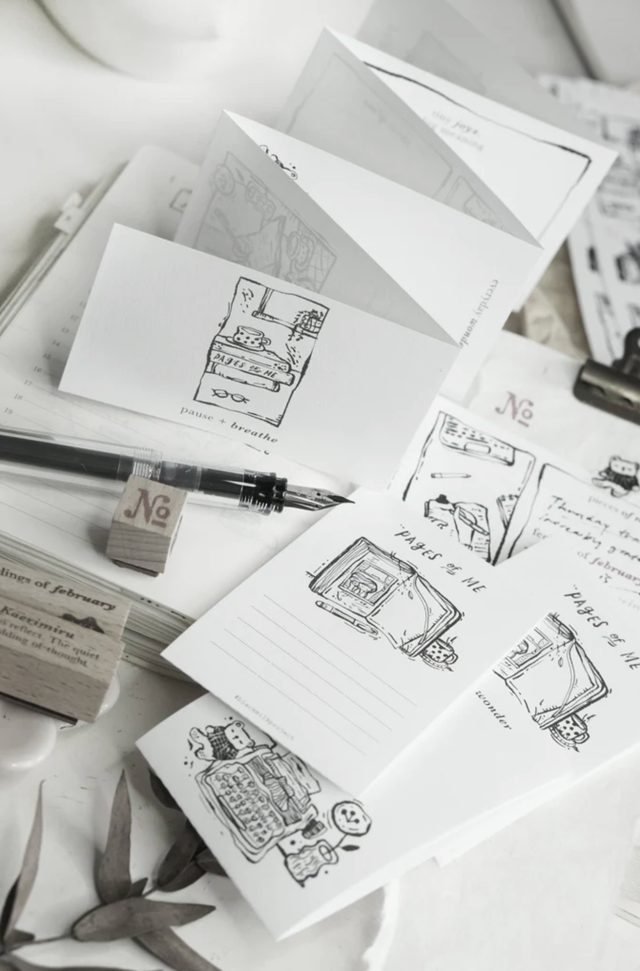 Black Milk Project Accordion Memo Sheets - Pages of Me