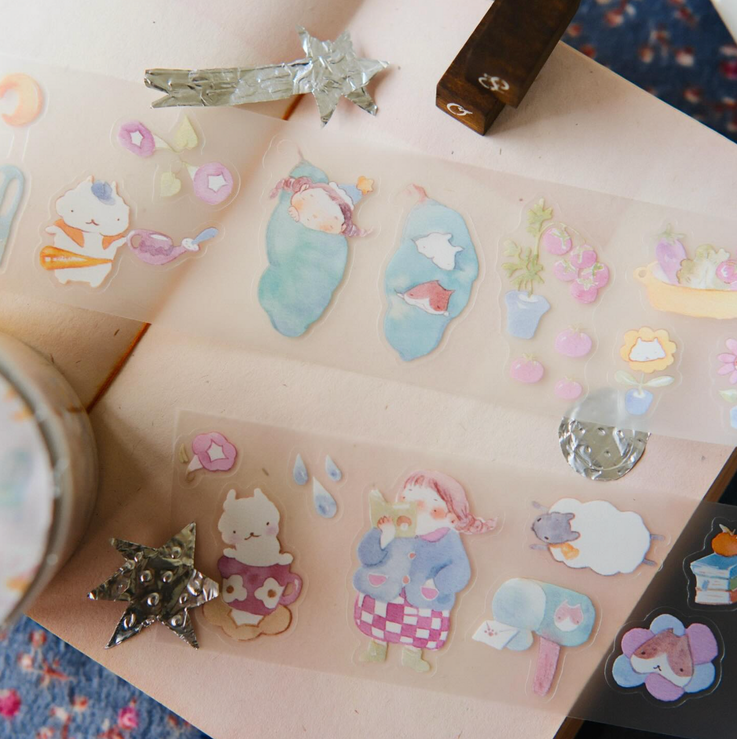 Teayou PET Tape - Reading Sleeping