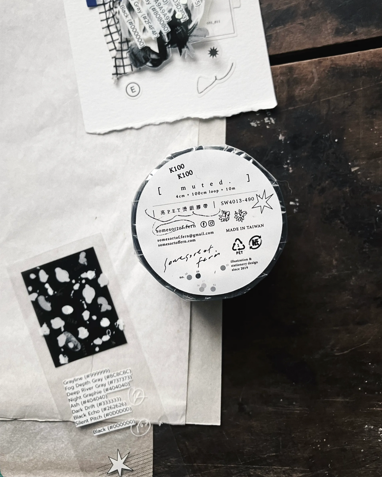 somesortof.fern PET Tape - Muted