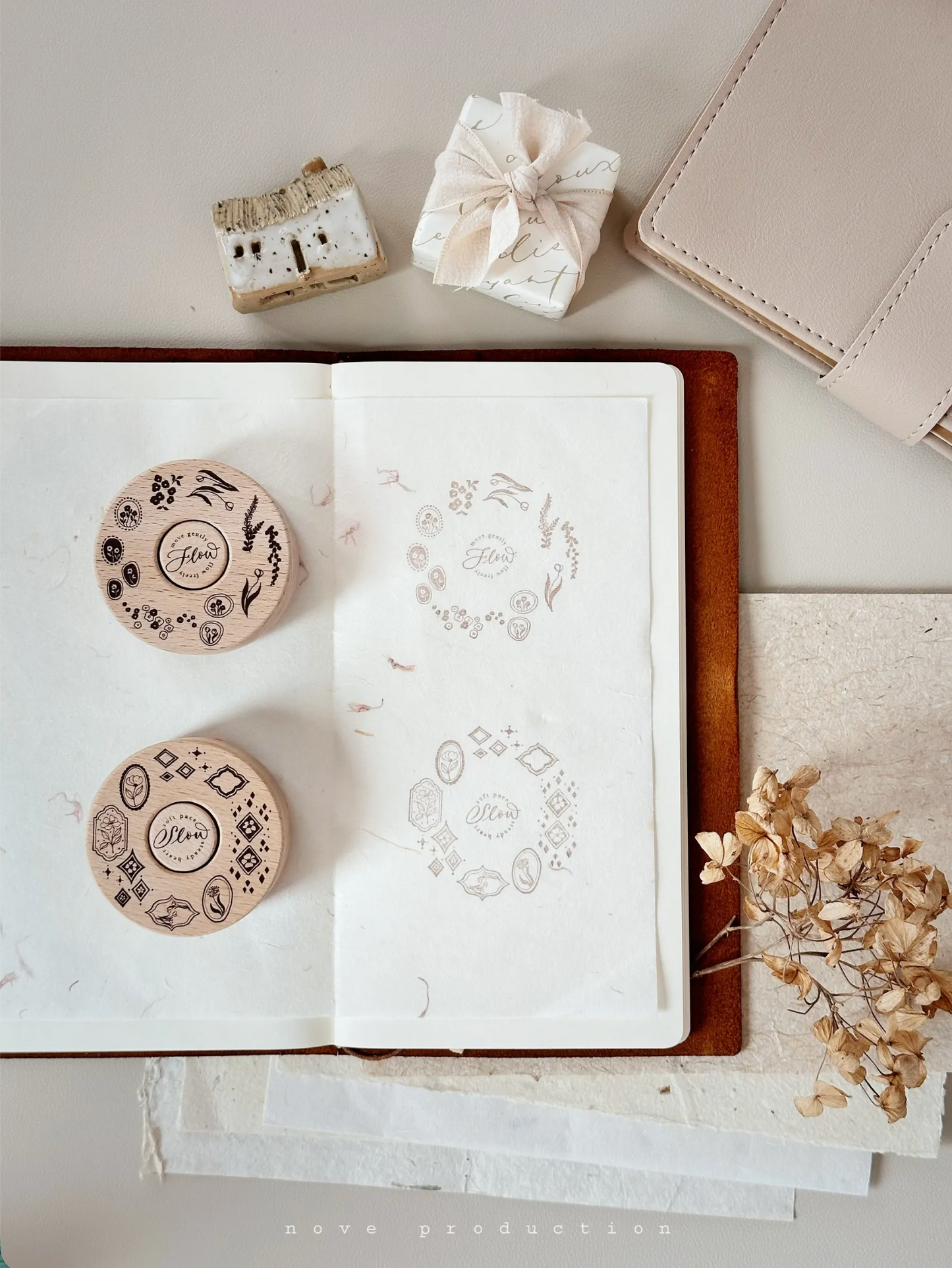 Nove Rubber Stamp Collection - a.round .04 [Flow & Slow]