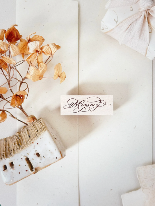 Nove Rubber Stamp Collection - Flow & Slow (Calligraphy)
