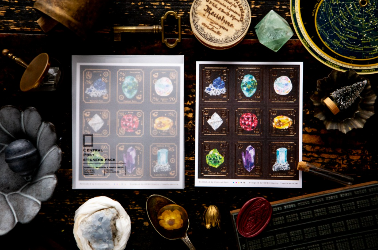 OURS Studio Sticker Sheets - Gem