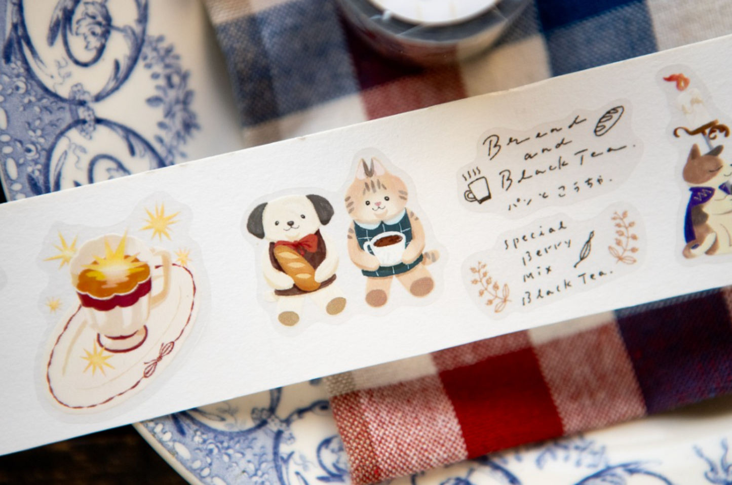 OURS Studio Pre Cut PET Tape - Tea Room Sleeping Cat