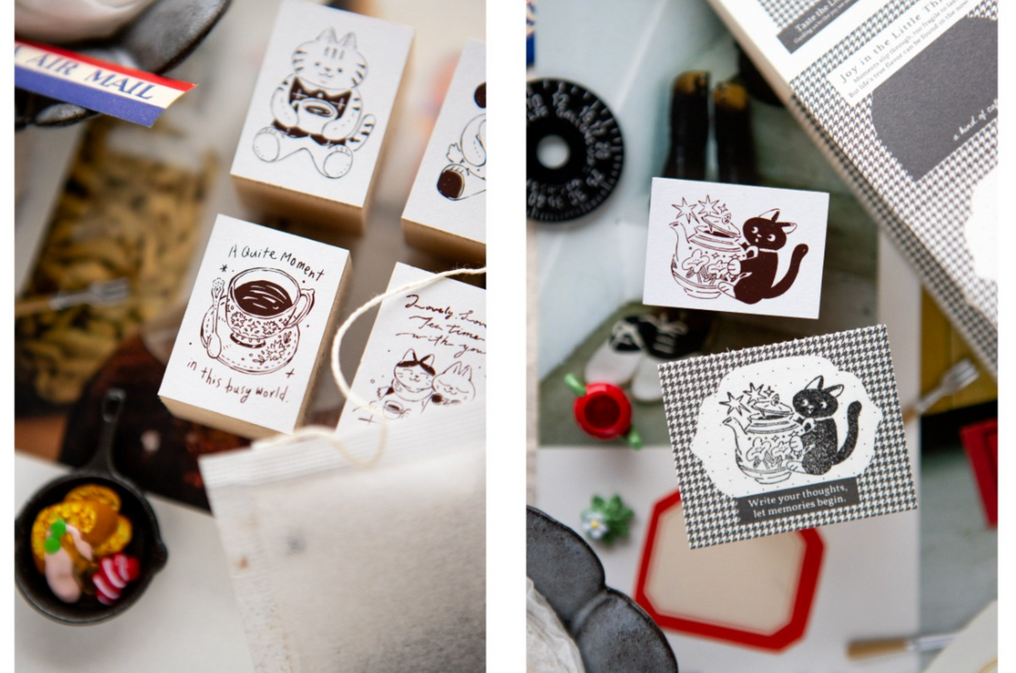 OURS Studio Rubber Stamps - The Gift Stamp Tea Room Series