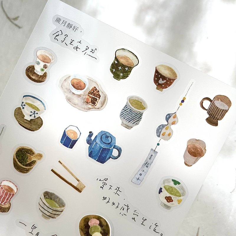 Pion Transfer Stickers - Tea House