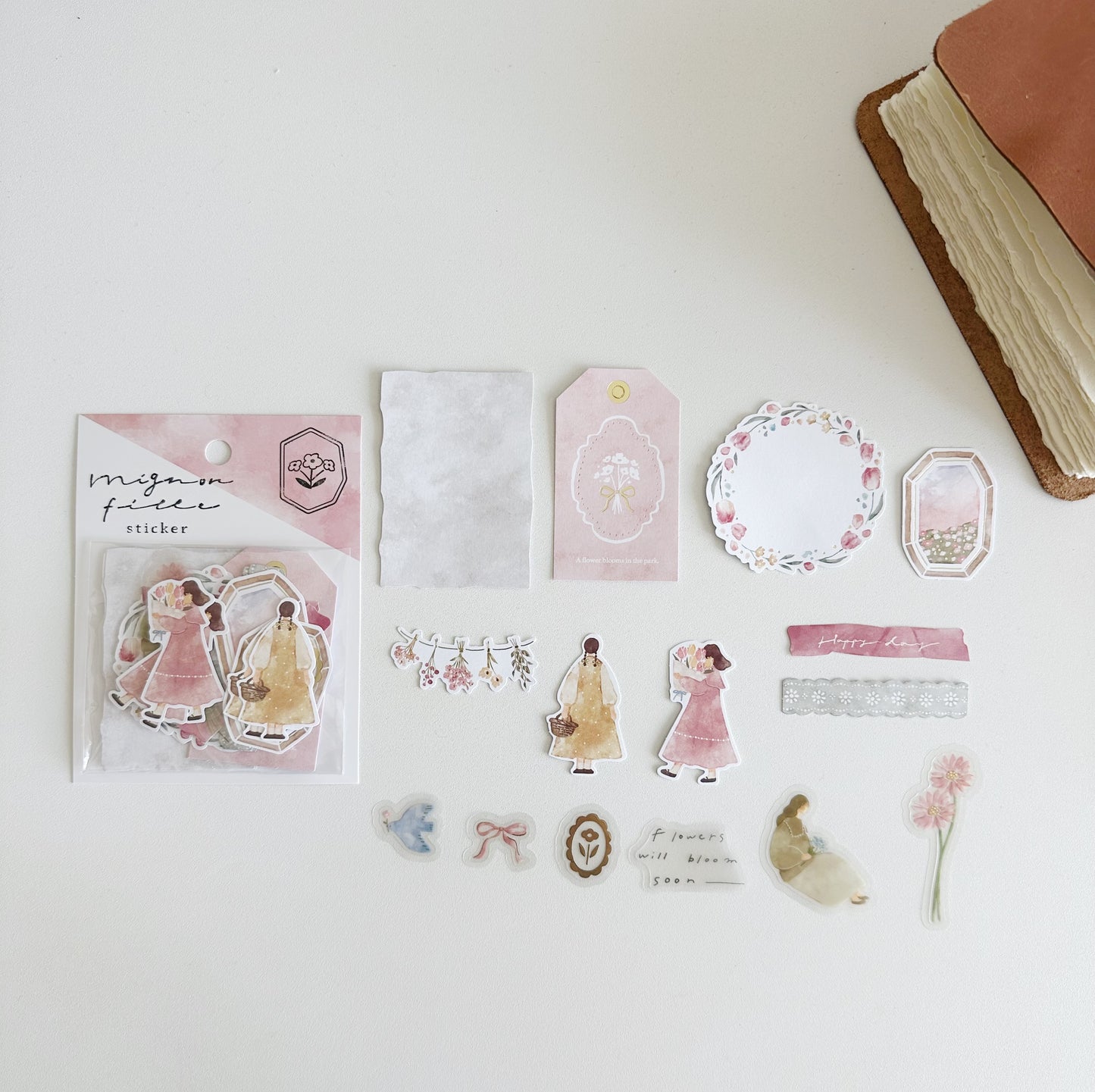 Mignon Fille Flake Sticker