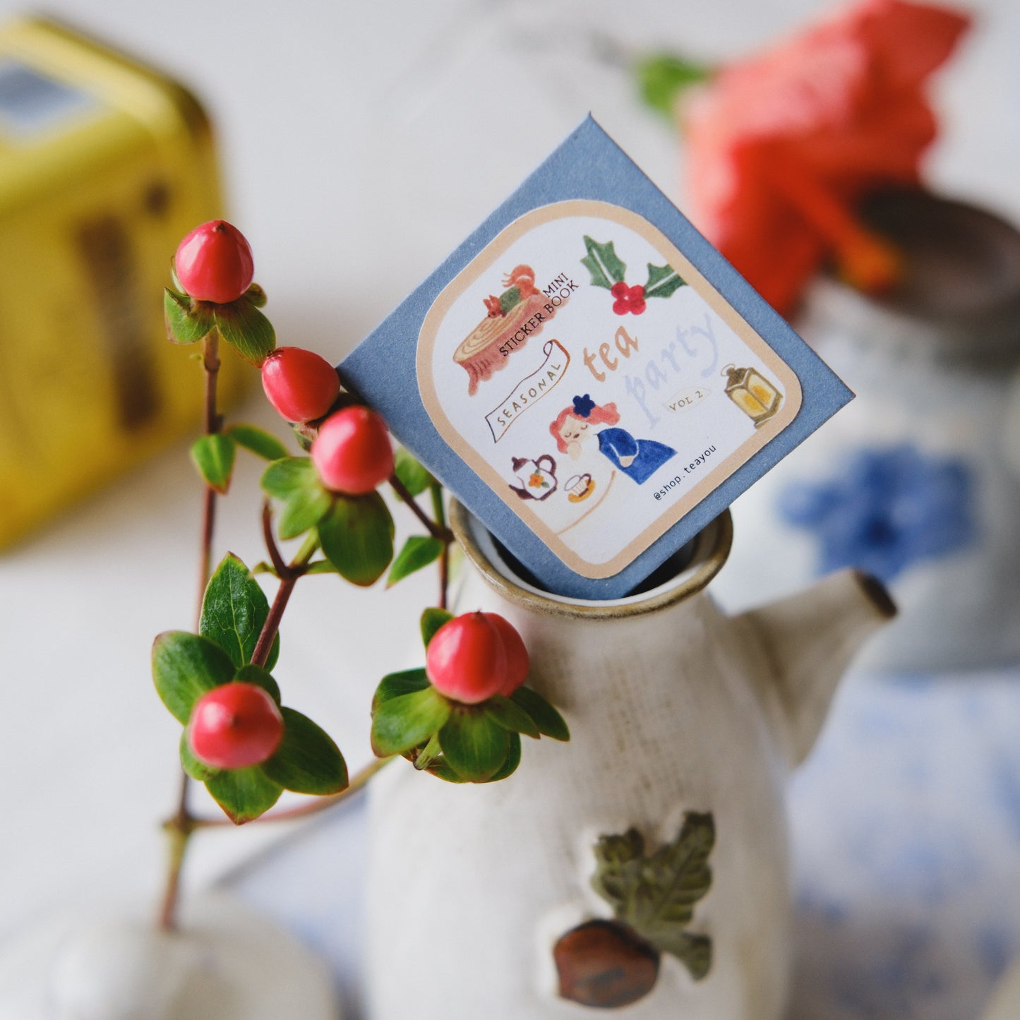 Teayou Kiss Cut Sticker Book -Seasonal Tea Party Vol. 2