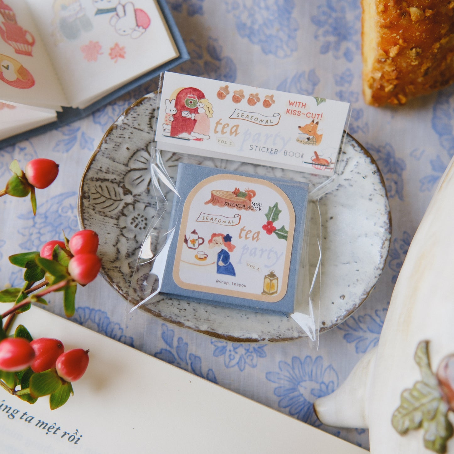 Teayou Kiss Cut Sticker Book -Seasonal Tea Party Vol. 2
