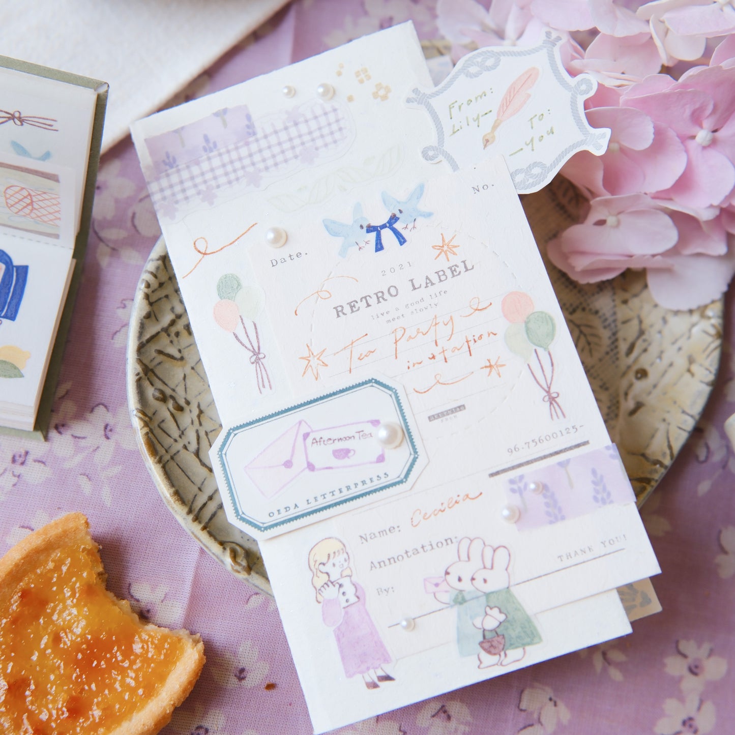 Teayou Kiss Cut Sticker Book -Seasonal Tea Party Vol. 1