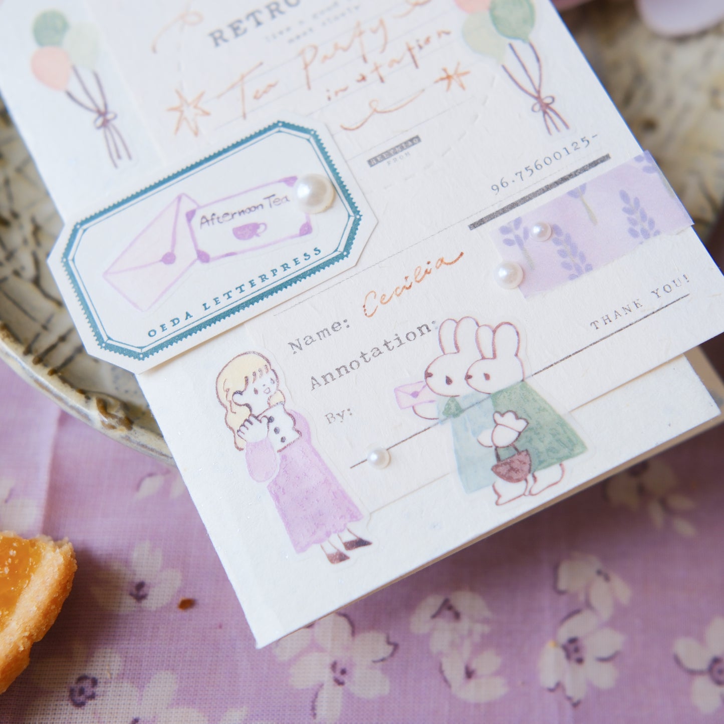 Teayou Kiss Cut Sticker Book -Seasonal Tea Party Vol. 1