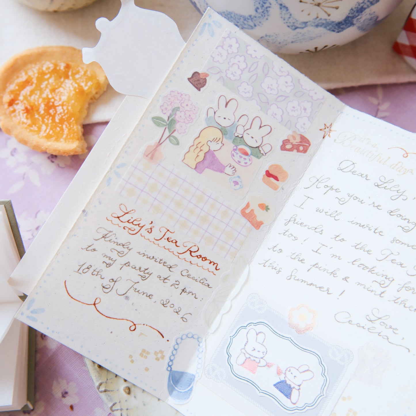 Teayou Kiss Cut Sticker Book -Seasonal Tea Party Vol. 1